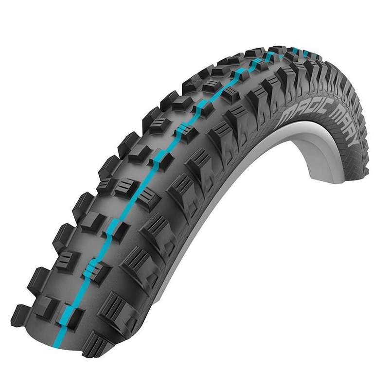 Schwalbe Magic Mary Addix Tire 29x2.60 Folding Tubeless Ready Addix Soft SnakeSkin Apex 67TPI Black