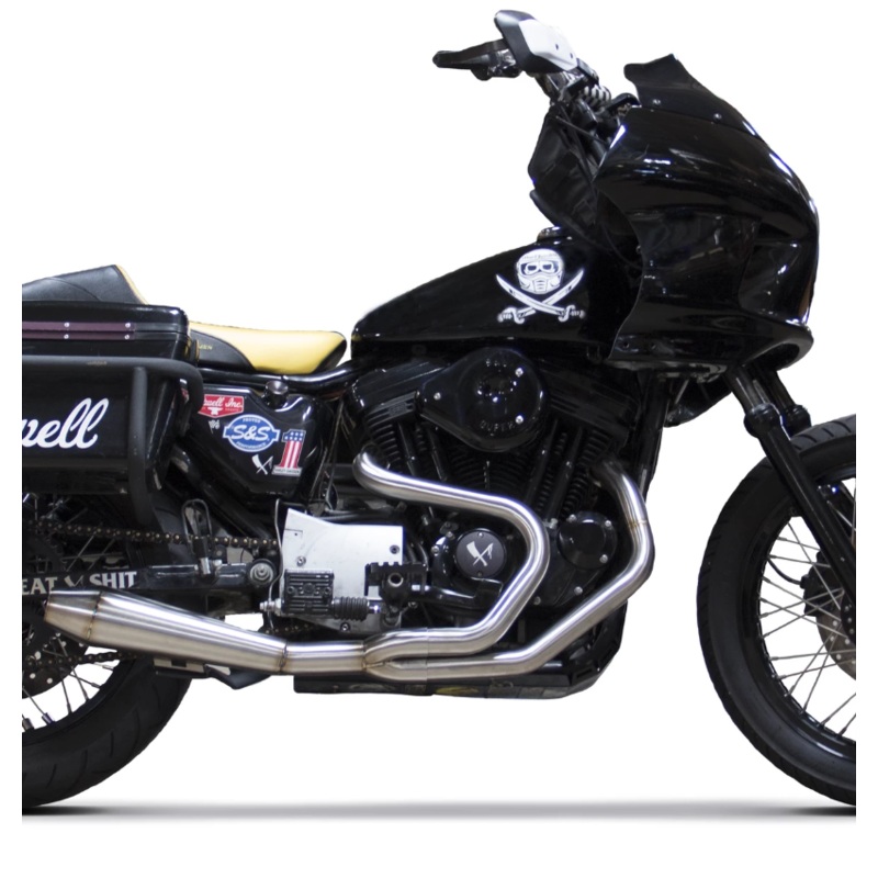 Two Brothers  2 into 1 Stainless Exhaust System For Harley Sportster Models 1983-2003