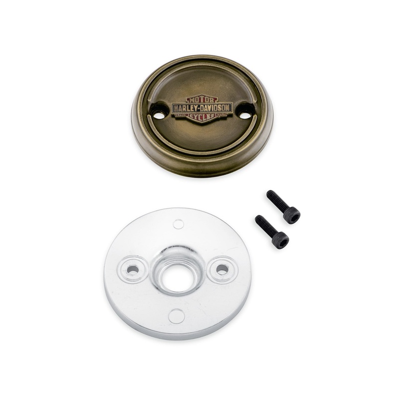Harley Davidson 25800091 Brass Left Side Medallion KIT,PT CVR MISC CMPNT,ALTERNAT