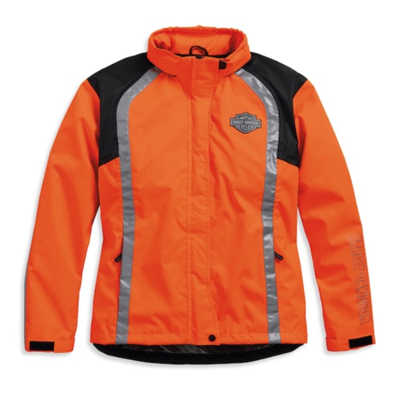 Harley-Davidson Women's Hi-Visibility Reflective Rain Jacket  98163-18EW
