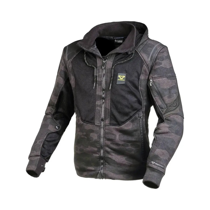 Macna Breeze Hoodie Black / Grey Camo