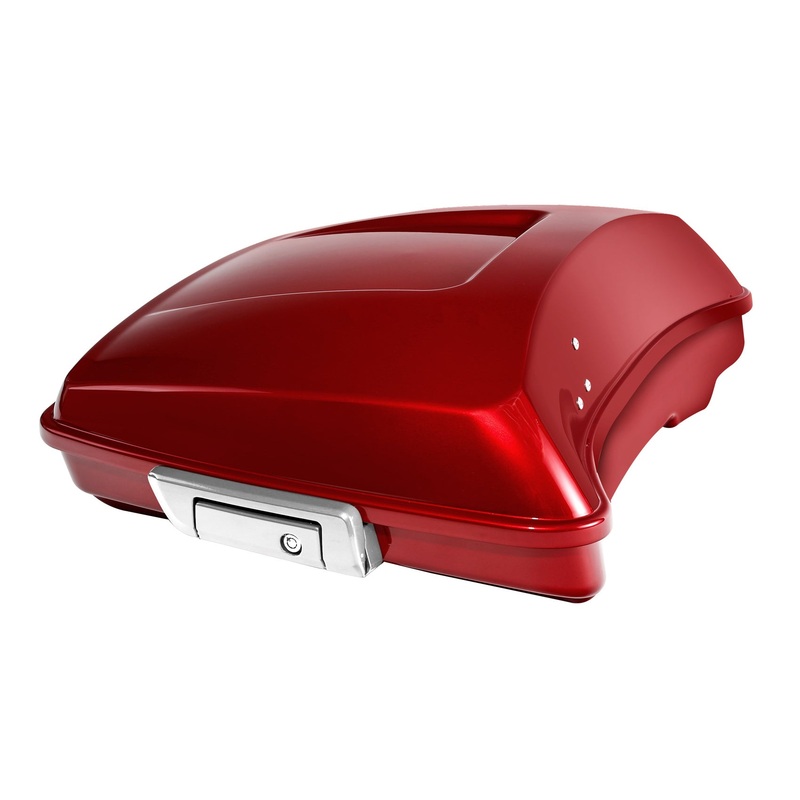 HR3 Wicked Red 5.5" Razor Style Tour Pack Luggage For 14-24 Harley Touring
