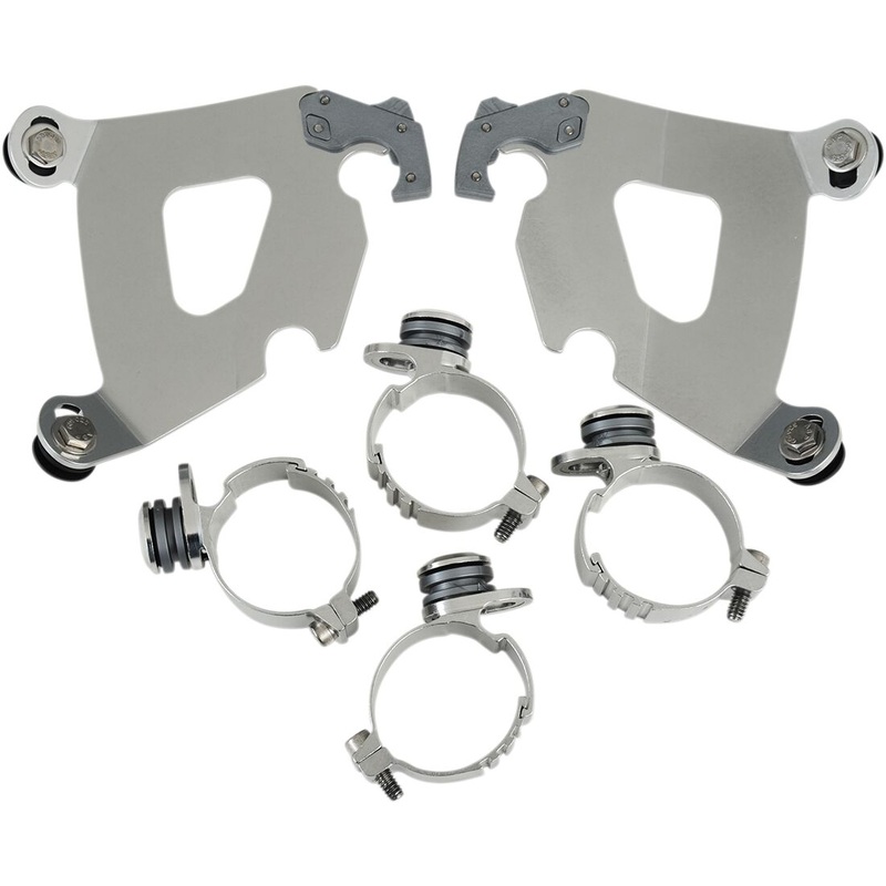 Cafe Fairing Trigger-Lock Mounting Hardware, Polished - Dyna & 18+ Softail