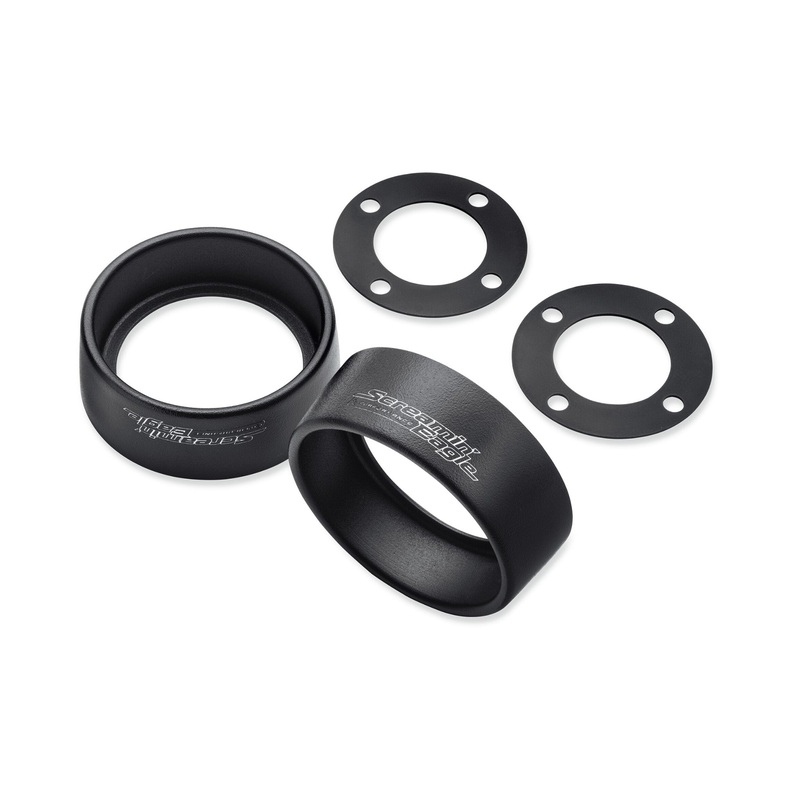 Harley Davidson 65100153 Satin Black 3.5 in. End Caps KIT,MUF ENDCAP/OUT FNSHR,MUF,B
