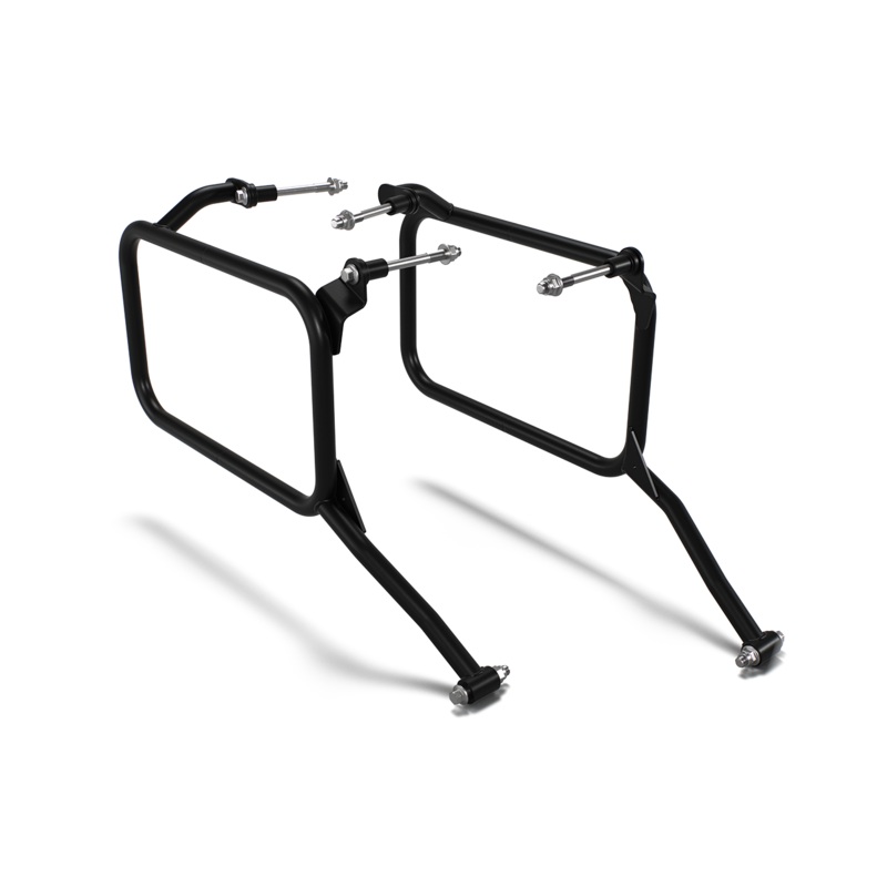 Royal Enfield - Black Adventure Pannier Rails - KXA00432