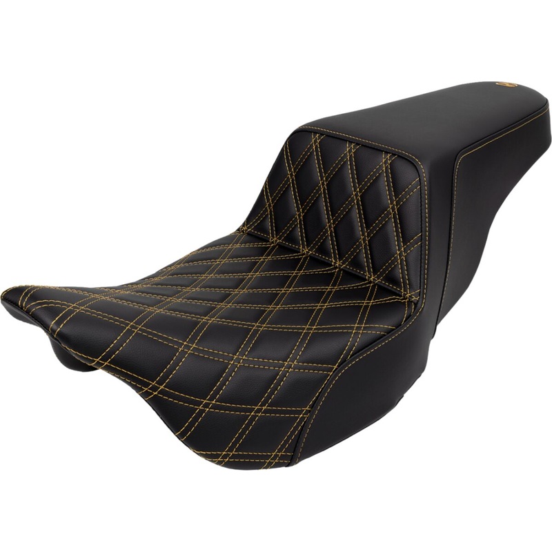 Step Up Front LS Seat, Gold Stitch - 08-24 Touring
