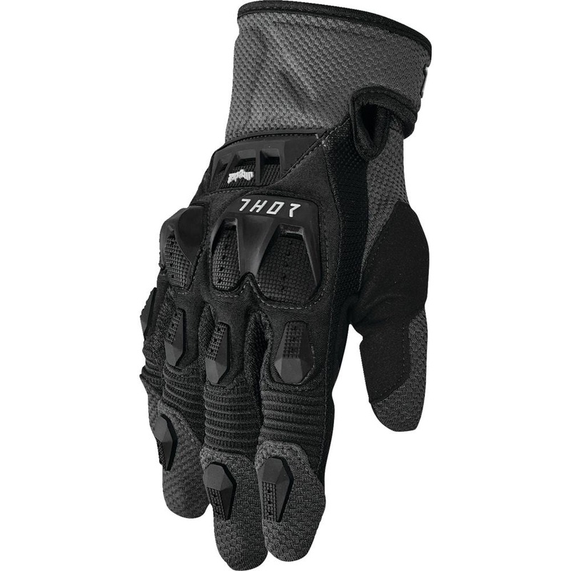 Thor Terrain Textile Gloves Black / Charcoal
