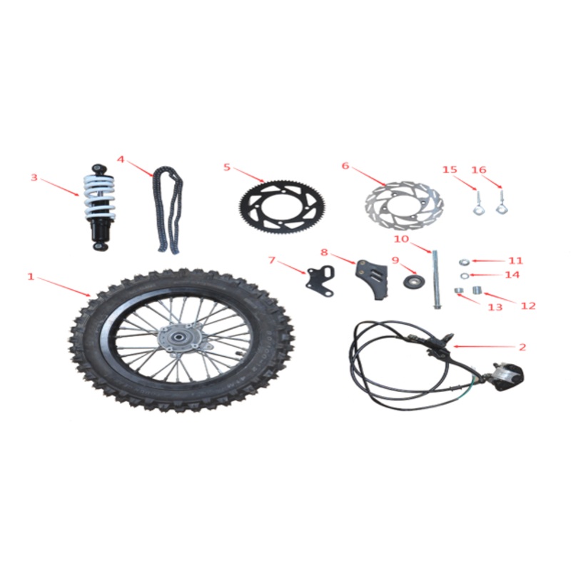 Chain Adjuster - EV Dirt Bike (1600W & 2500W)
