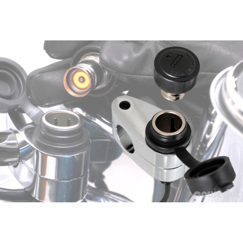 Cigarrete Charger for Harleys w Ram Mount Hole