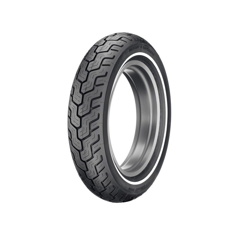 Harley Davidson 43114-91B Dunlop Tire Series - D402 MT90B16 Slim Whitewall - 16 in. Rear TIRE REAR D402 MT90B16 74H SWW