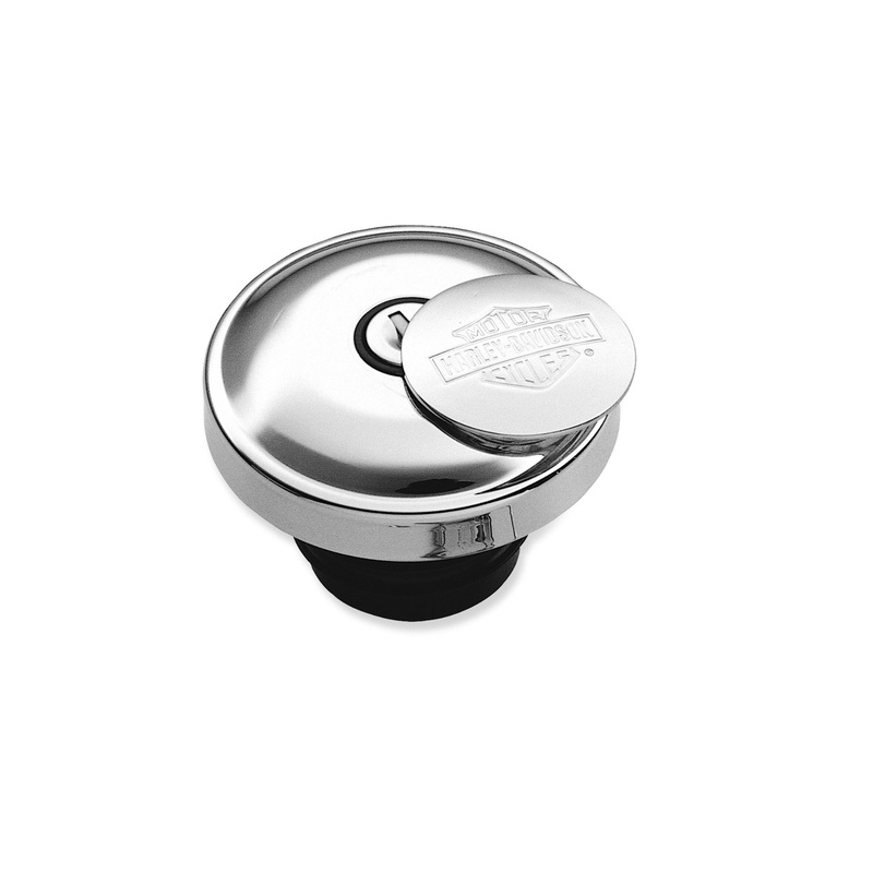 Harley-Davidson 61100129A Bar & Shield Self-Locking Fuel Cap