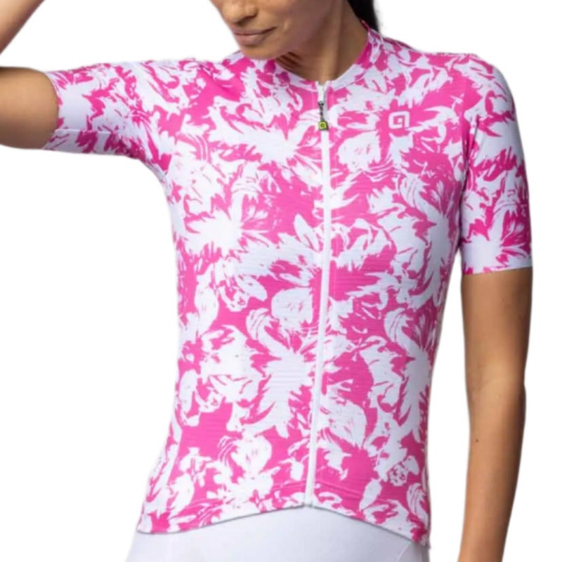 Ale Clothing Essenza Pragma Ladies Short Sleeves Cycle Jersey Pink