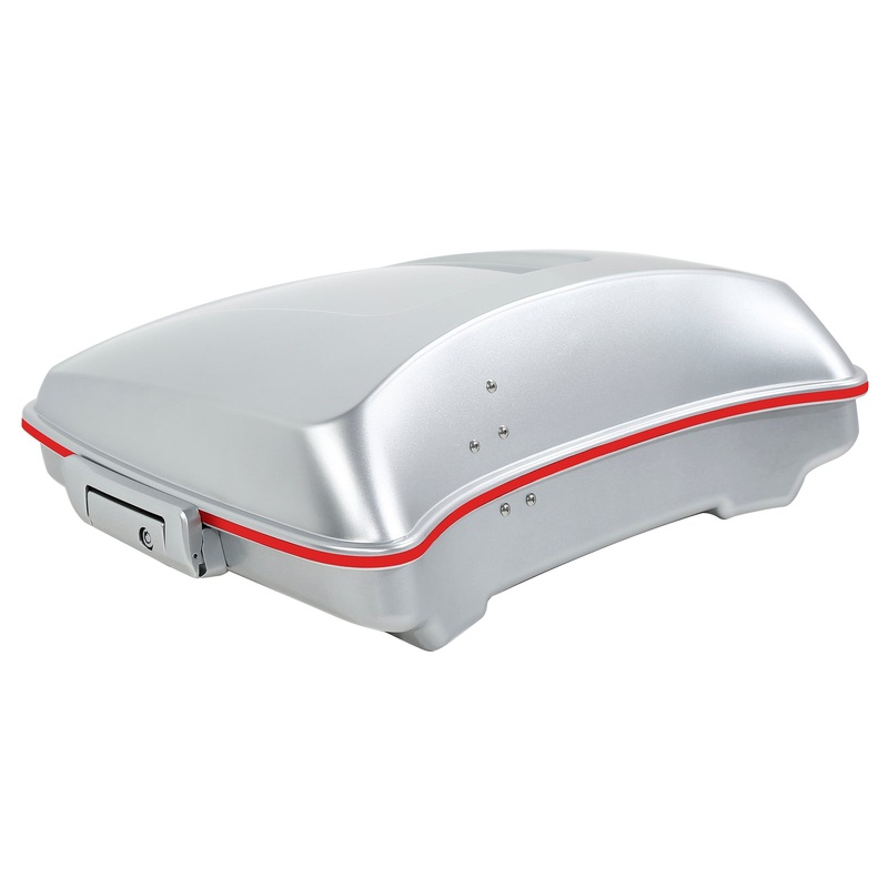 HR3 Patriotic Red White And Blue 5.5" Razor Style Tour Pack Luggage For 14-24 Harley Touring