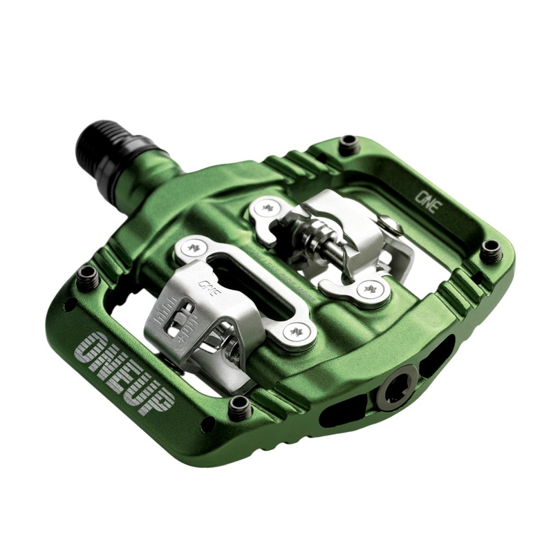OneUp Components Clip Pedals - Dark Green