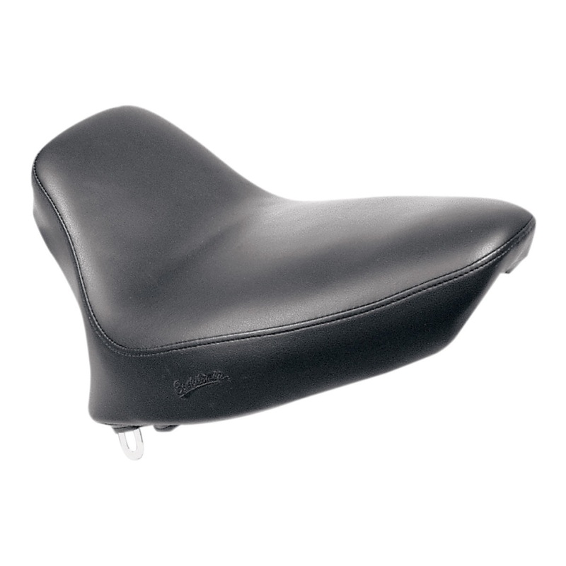 SADDLEMEN - Renegade Solo Seat - Seat - Renegade Solo - Smooth - Black - Softail