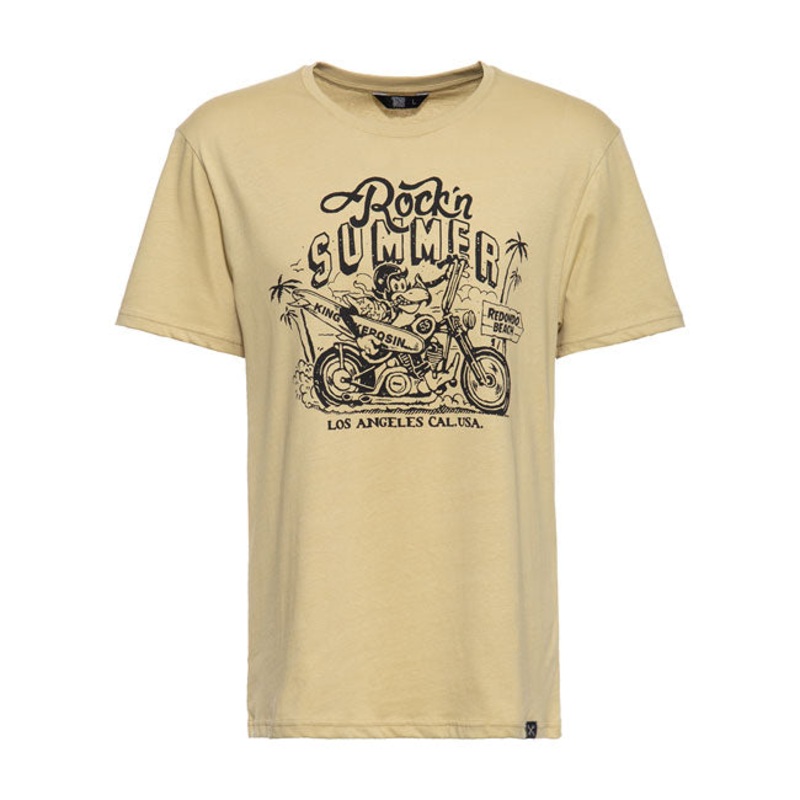 King Kerosin Rock'N Summer T-Shirt Pale Olive