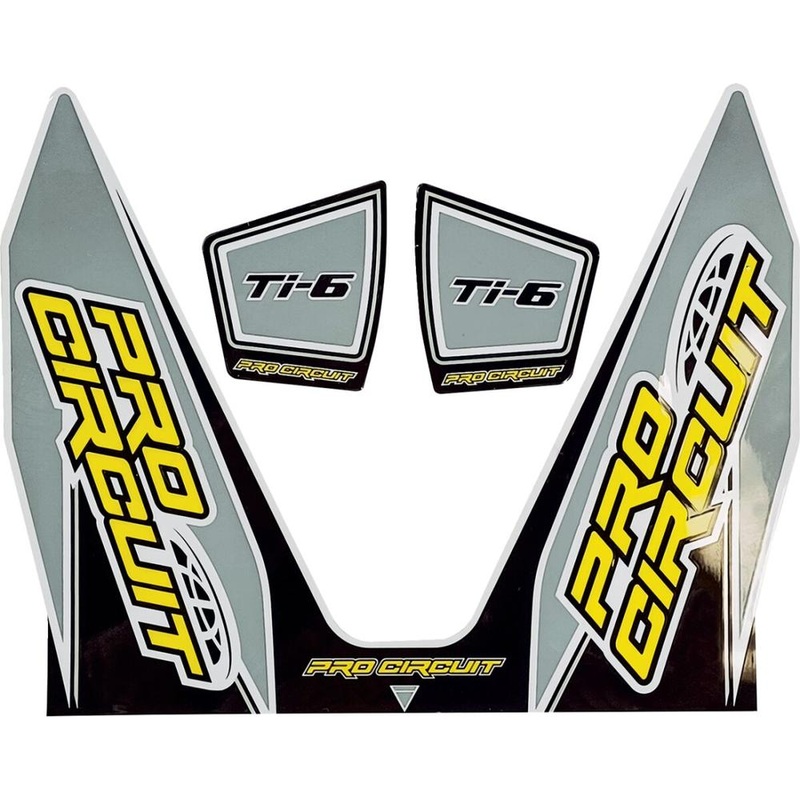 Pro Circuit Ti-6 Exhaust Decals Grey