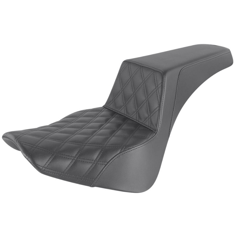 Saddlemen Step-Up Seat 2018-24 FLDE/FLHC/FLHCS/FLSL - Black Front Diamond Stitch
