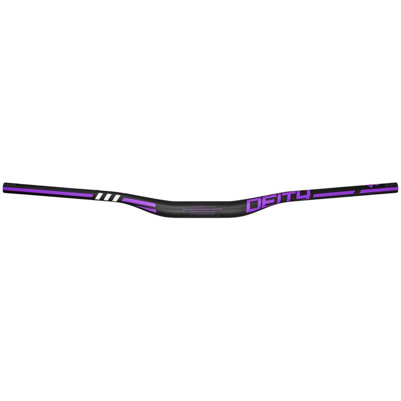 Deity Skywire 35 Handlebar - 25mm Rise - 800mm Width - 35mm Clamp - Purple