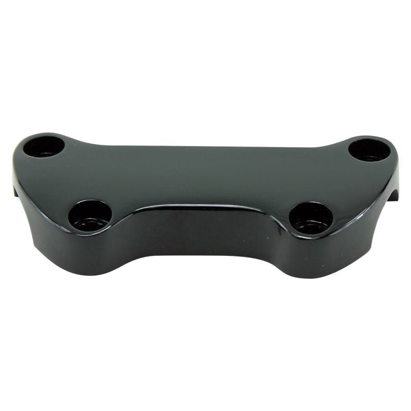 1" Handlebar Clamp for Harley - Black Smooth