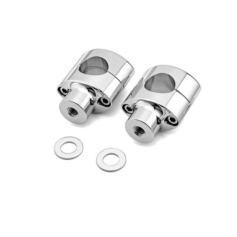Harley Dyna Fat Bob Low Rider S Street Bob Wide Glide 2" Risers 1.25" Handlebar Top Clamps Kit