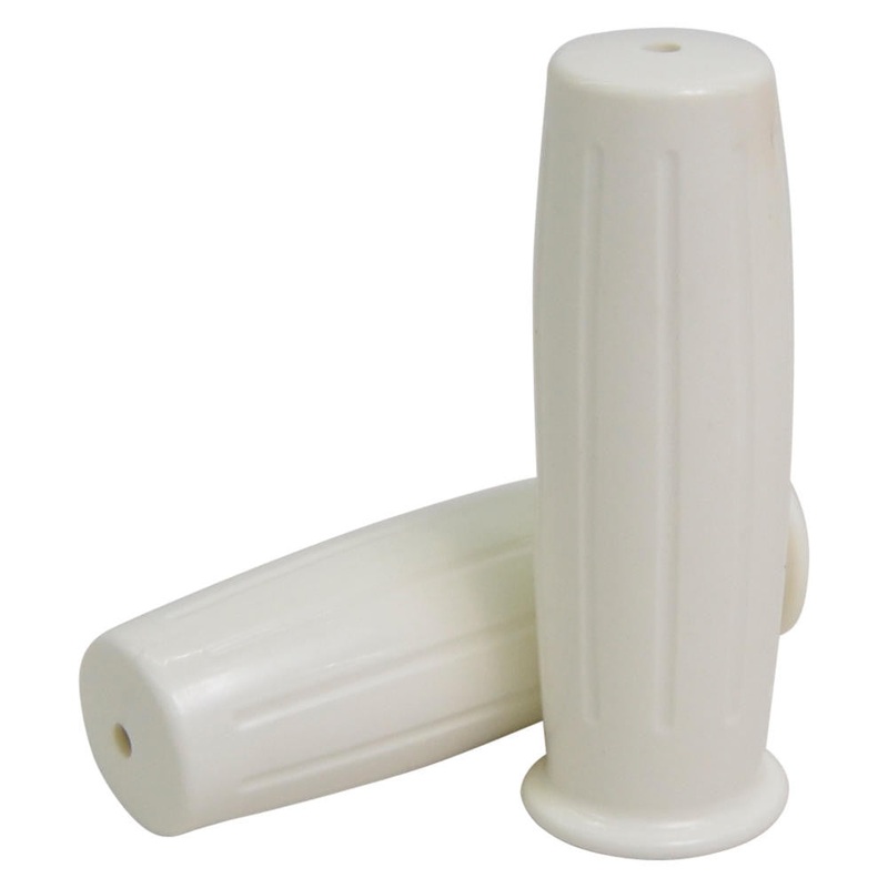 7/8" Amal Style Grips - White