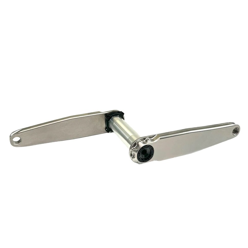 5Dev Titanium Road Cranks - 73mm BB - DUB Spindle 170mm - Raw