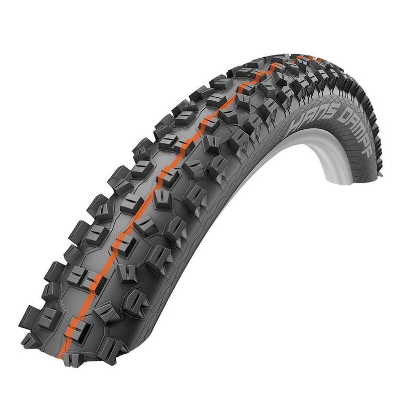 Schwalbe Hans Dampf Tire 29x2.35 Folding Tubeless Ready Addix Soft SnakeSkin 67TPI Black