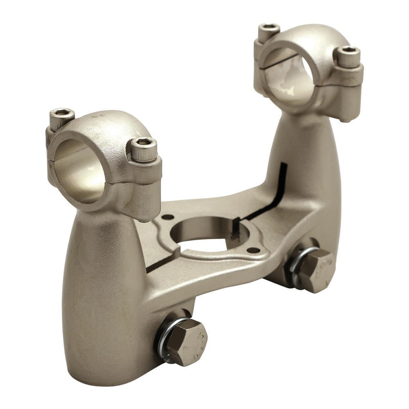 Springer Top Clamp W/ Integrated Risers- Raw