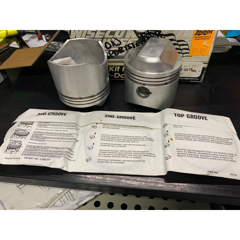 WISECO K1602 1006cc PISTON KIT HARLEY DAVIDSON IRON SPORTSTER 1000 SPORTY