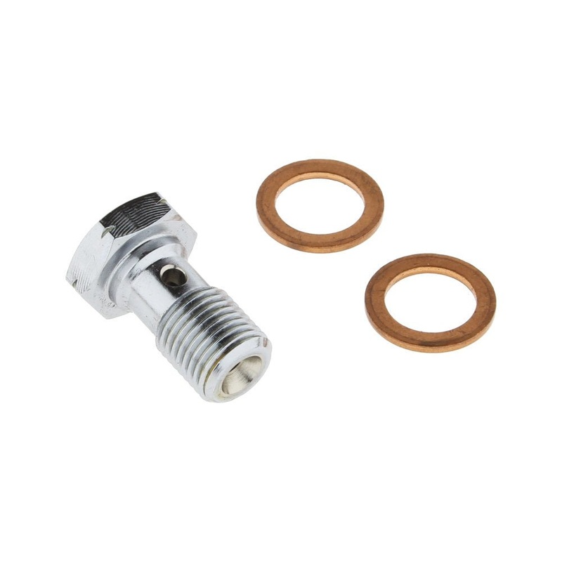 Banjo Bolt 10mm M10 x 1.00  - Chrome.