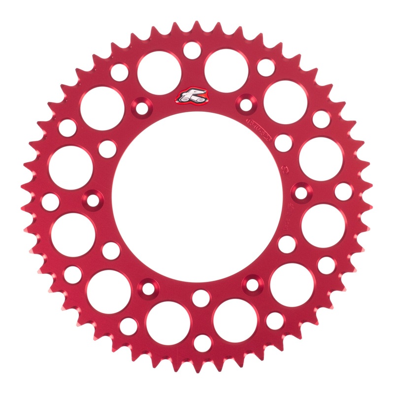 Renthal Sprocket Rear Red 50T Alloy 7075 T6 Grooved