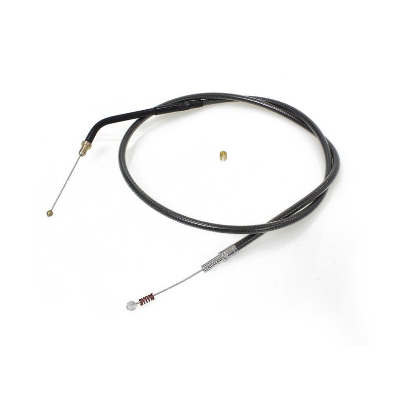 30in. Idle Cable - Black Pearl. Fits Sportster 2007-2021.
