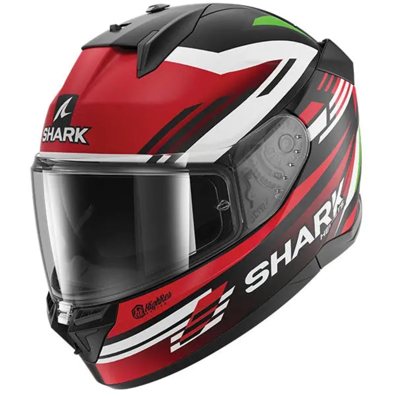 Shark D-Skwal 3 Firstlap Helmet Matt Black / Red / Green