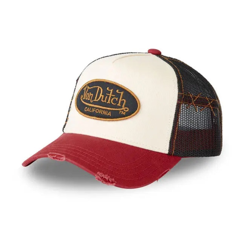 Von Dutch Logo Cap Grey / Red