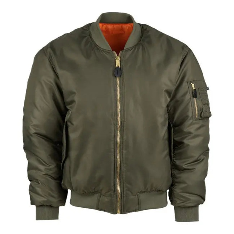 Army Surplus MA-1 Bomber Flight Jacket Dark Green