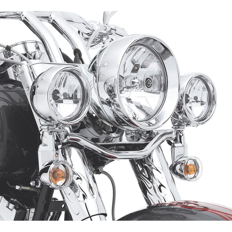Harley Davidson 68348-05 Clear Lens with Vertical Reflector Optics Auxiliary Lamp Bulb Kit AUX LAMP, CLR LENS W/VERTICAL
