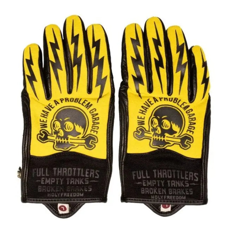 Holy Freedom Tools Leather & Textile Gloves Yellow