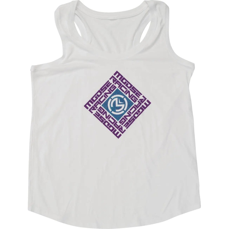 Moose Racing Spin Sync Ladies Tank Top White