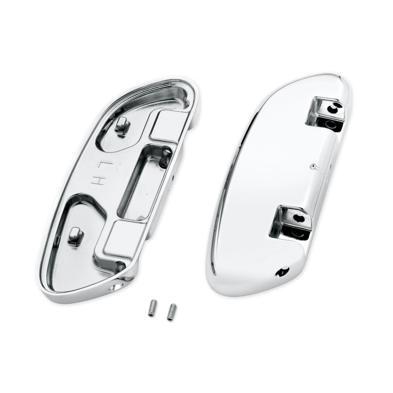 Harley Davidson 50716-04 Swept Wing Passenger Footboard Pans KIT FOOTREST,PSNGR/CHRM,FLT