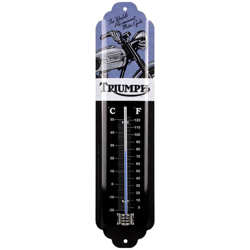 Motorcycle Blue Thermometer