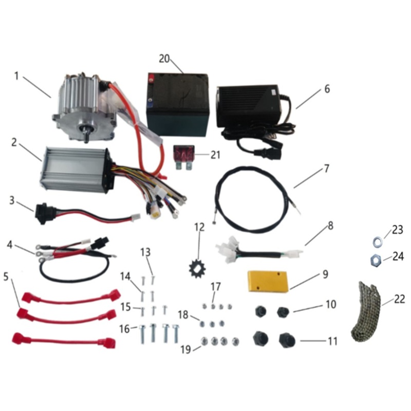 RS35 Chain (120 Links) - 1000W Electric Mini Bike