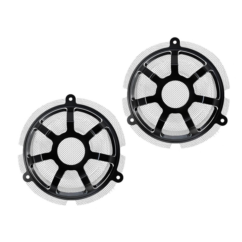 Contrast Cut Front Speaker Grill Mesh Cover Fit Harley Touring CVO '14-'23