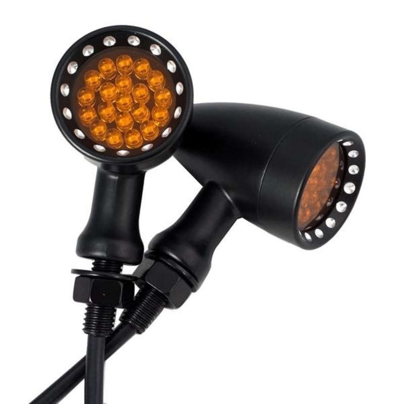 Indicators - LED Unique Bullet Style Black