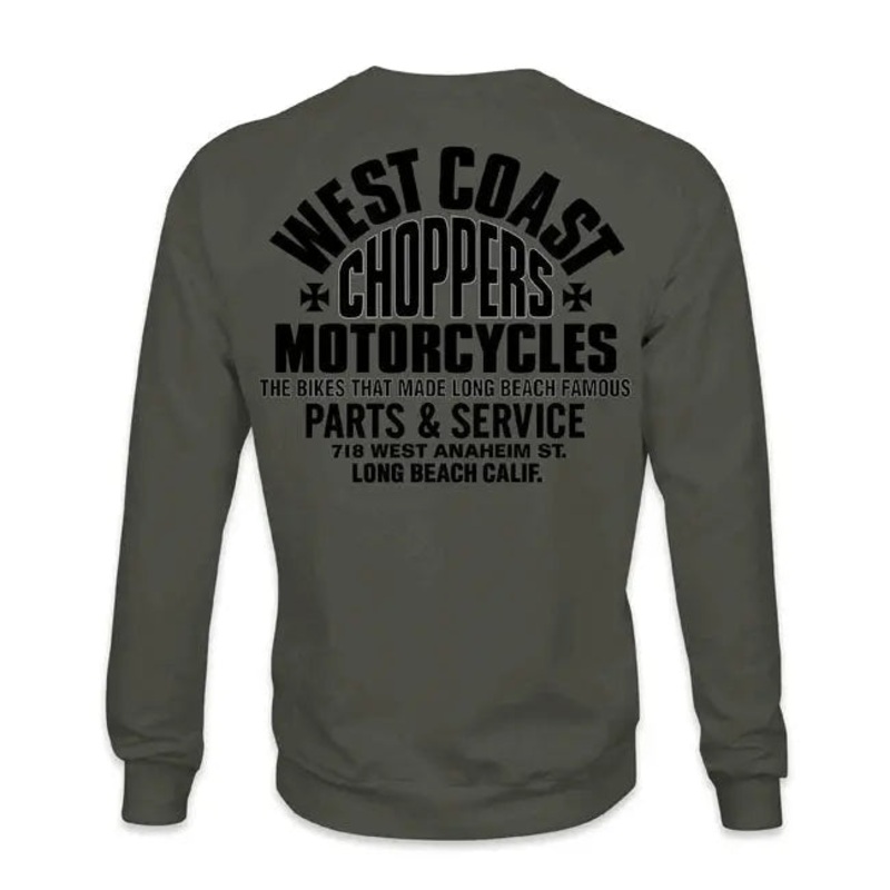 West Coast Choppers Parts Sweatshirt Olive / Green