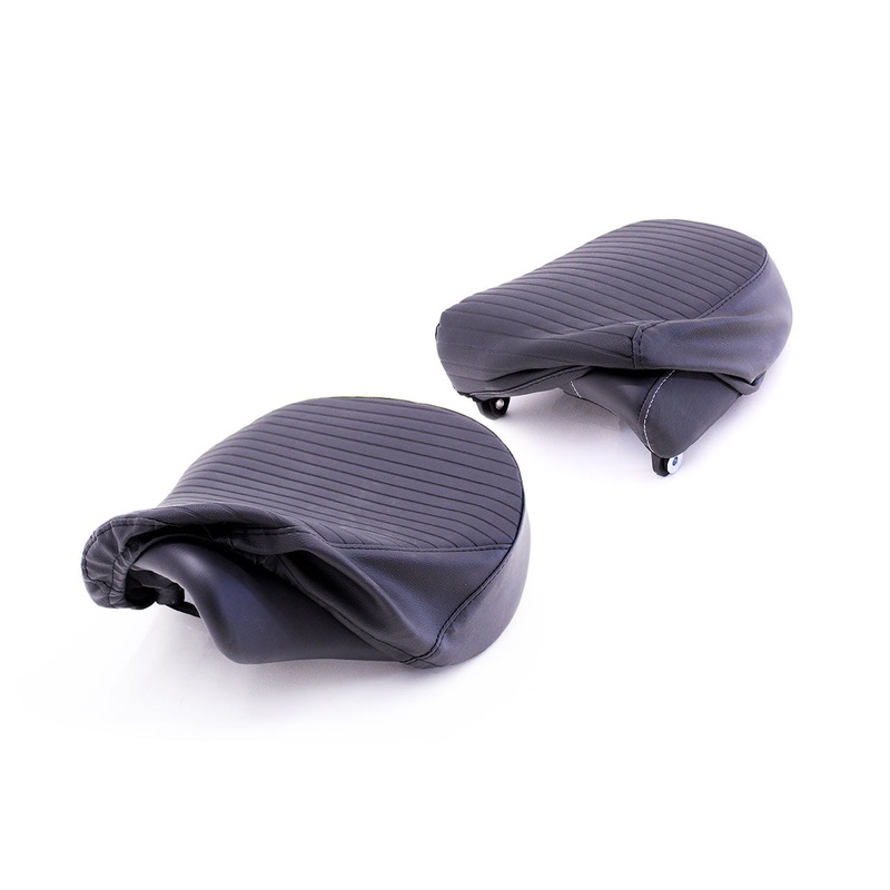 Royal Enfield - Black Pleated Seat Cover - KXA00134