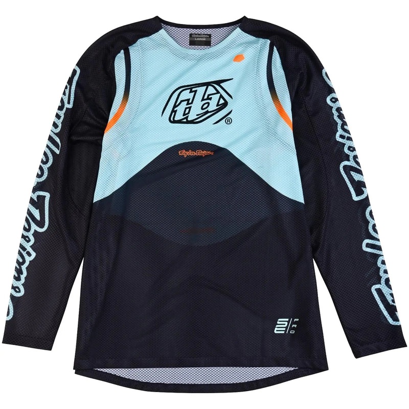 Troy Lee Designs SE Pro Air Pinned Motocross Jersey Phantom / Aqua