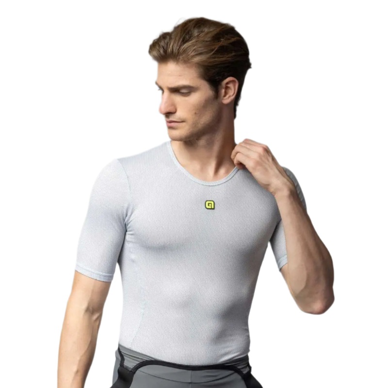 Ale Clothing Steam Short Sleeves Cycle Base Layer Grey