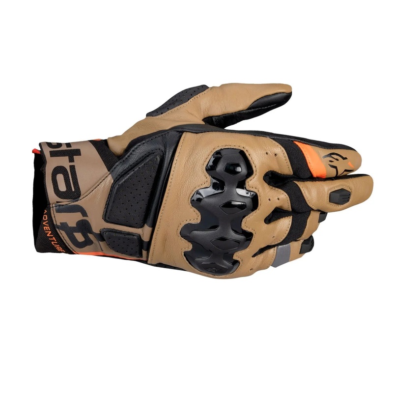 Alpinestars Belize V3 Drystar Leather Gloves Black / Gobi / Brown Sand