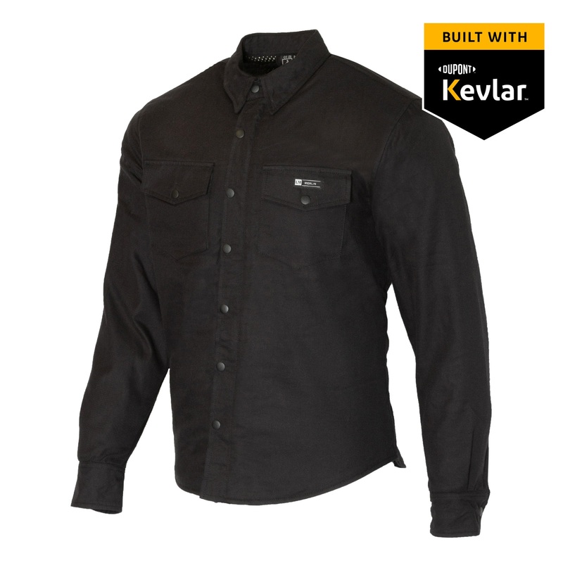 Merlin Axe Zip Up 100% Kevlar Shirt Black